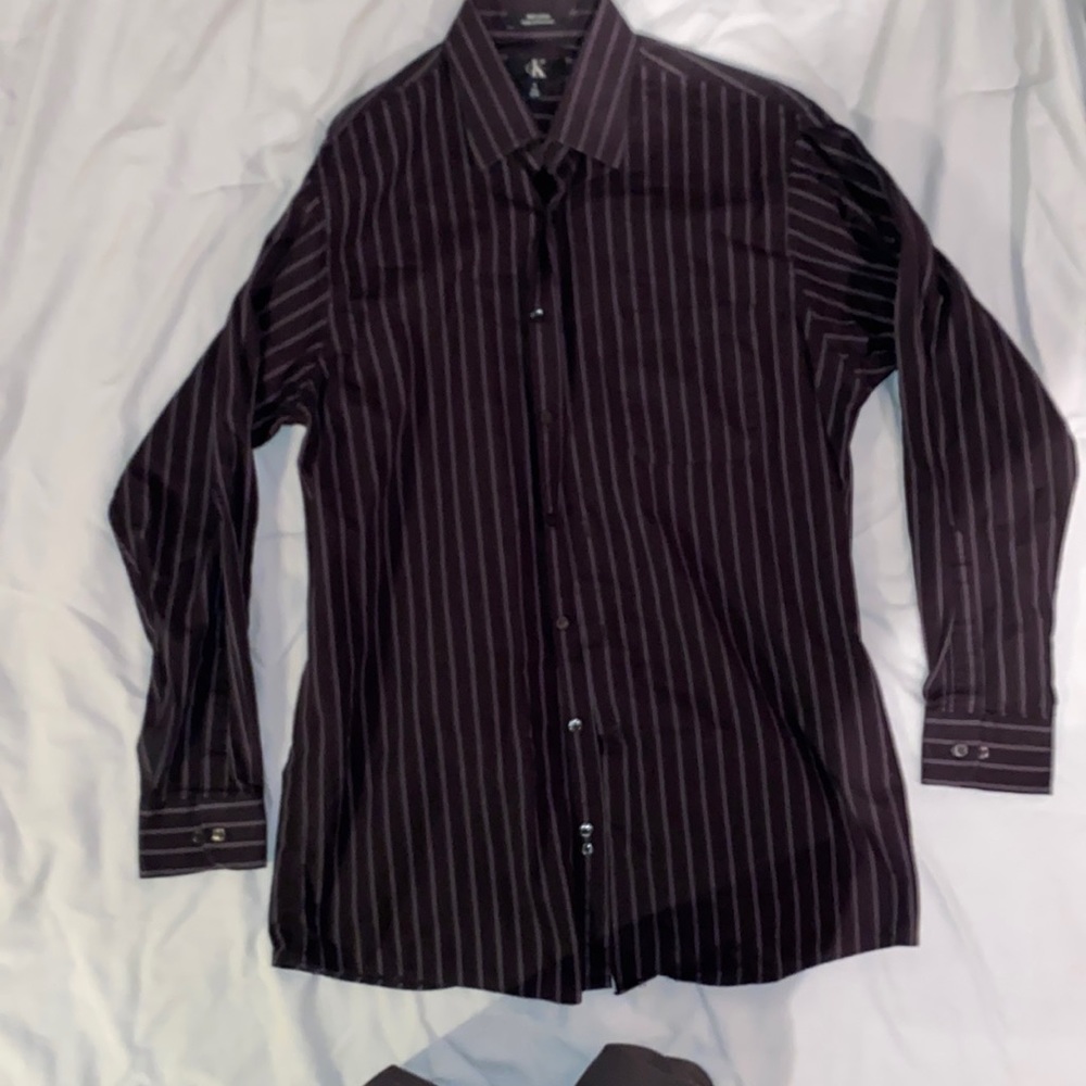 Calvin Klein Stripes Button Down Shirt